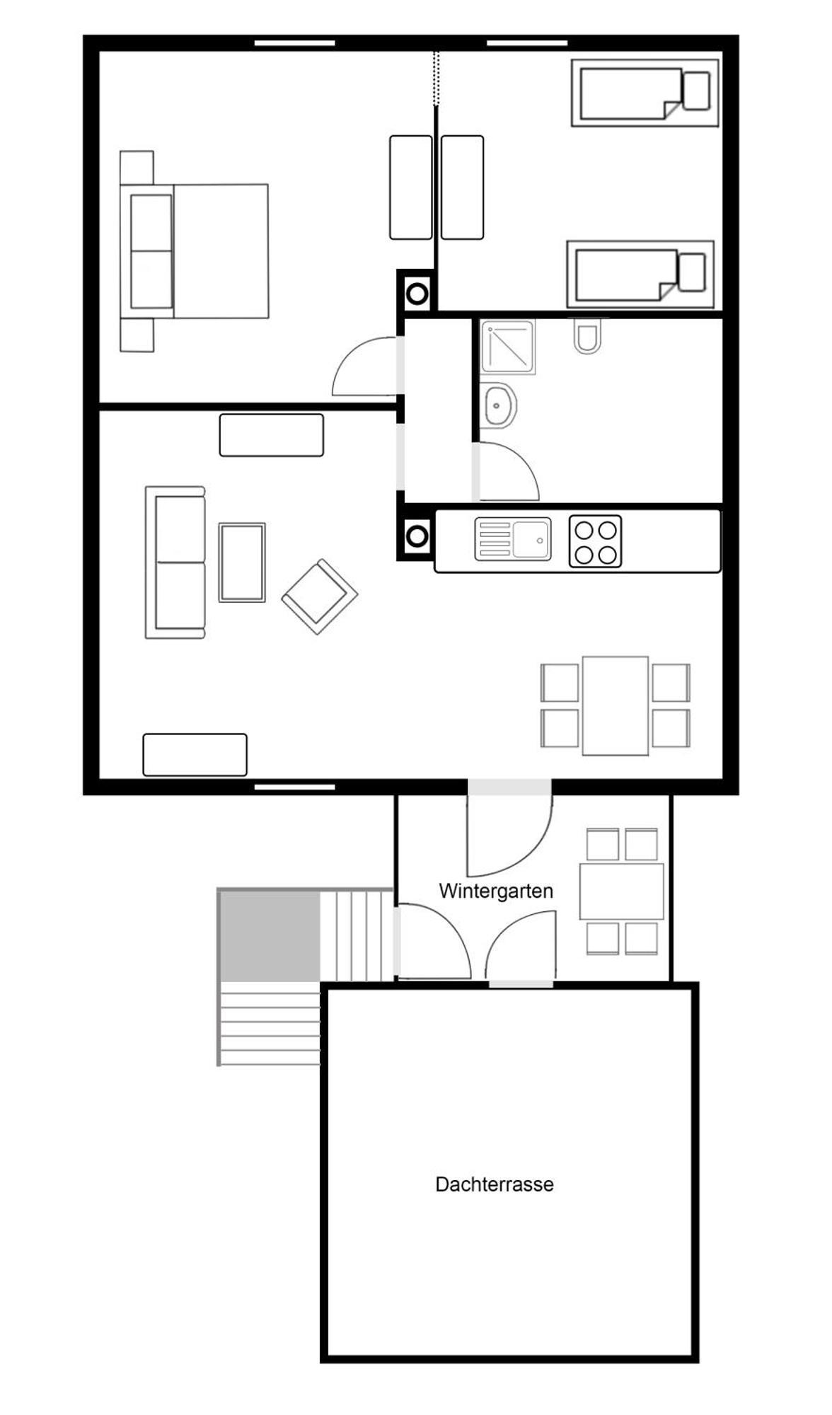 Wohnung Mit Wintergarten Віттмунд Екстер'єр фото